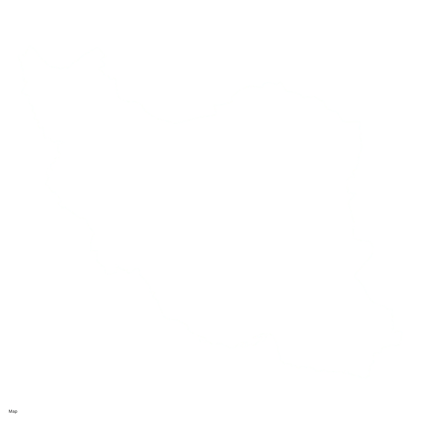 نقشه پراکندگی پروژههای رستاک پویا در ایران